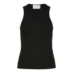 Selected Ribbed tank top - black (179099)