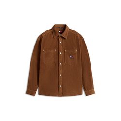 Tommy Jeans Relaxed fit corduroy shirt with logo - brown (GVP)