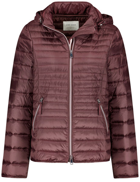 Kapuze Gerry Weber Steppmantel Rot Kapuze Leichte Daunenjacke