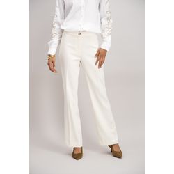 Signe nature Plain high-waisted trousers - beige (1)
