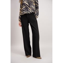 Signe nature Plain high-waisted trousers - black (8)