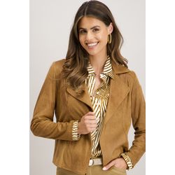 Signe nature Wildlederjacke - braun (3)