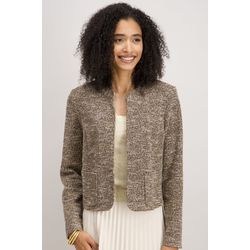 Signe nature Mottled jacket with lurex - brown (2)