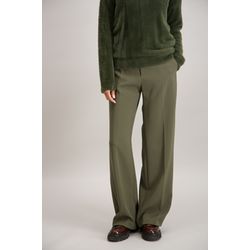 Signe nature Plain high-waisted trousers - green (15)