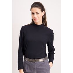 Signe nature Plain-coloured stretch cotton T-shirt - black (8)