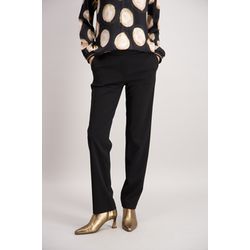 Signe nature Plain crepe trousers - black (8)