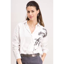 Signe nature Chemisier rayé - blanc (0)