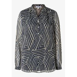 More & More Printed chiffon blouse - beige/blue (3375)