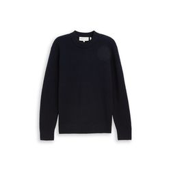 Tom Tailor Denim Pullover mit Rundhalsausschnitt - blau (10668)