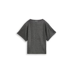 Tom Tailor Denim T-shirt pailleté à manches chauve-souris - noir (34029)