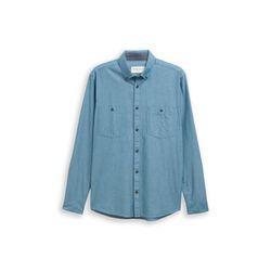 Tom Tailor Hemd mit Mini-Fischgrätmuster - grün (38974)