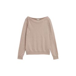 Tom Tailor Knitted sweater with boat neck - brown (38330)