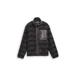 Tom Tailor Denim Teddyjacke mit Stehkragen - grau (39300)