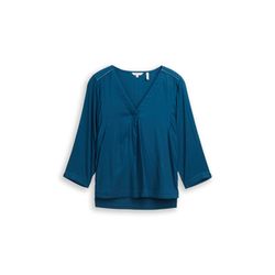 Tom Tailor Regular fit blouse made of viscose - blue (13183)