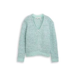 Tom Tailor Denim Relaxed fit cardigan with wool   - green (39302)