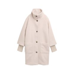 Tom Tailor Bouclé Mantel mit Stehkragen - weiß (27609)