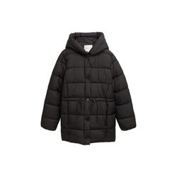 Tom Tailor Denim Puffer-Mantel mit Knopfleiste - schwarz (14482)