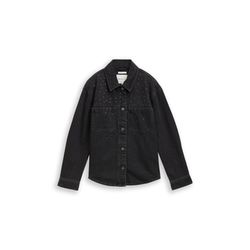 Tom Tailor Denim Jeansjacke mit Strass - schwarz (10263)