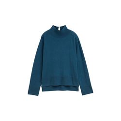 Tom Tailor Knitted jumper with stand-up collar - blue (38879)