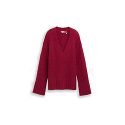 Tom Tailor Oversized knitted jumper with wool content - red (39063)
