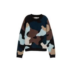 Tom Tailor Denim Pull en tricot Relaxed Fit avec motif - blanc (38553)