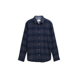 Tom Tailor Regular Fit Hemd mit Logo-Stickerei - blau (38520)