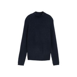 Tom Tailor Denim Relaxed fit knitted jumper with stand-up collar - blue (10591)