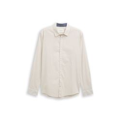 Tom Tailor Tailliertes bedrucktes Hemd - weiß (38972)