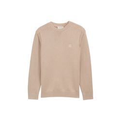 Tom Tailor Washed-look cotton knit sweater - beige (16764)