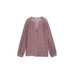 Tom Tailor Loose-fitting patterned blouse - red (38406)