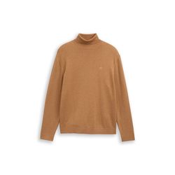 Tom Tailor Rollkragenpullover aus Baumwolle - braun (39098)
