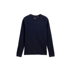 Tom Tailor Denim Shirt à manches longues à texture gaufrée - bleu (10668)