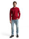 Tom Tailor Strickpullover mit Rundhalsausschnitt - rot (10814)