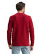 Tom Tailor Strickpullover mit Rundhalsausschnitt - rot (10814)