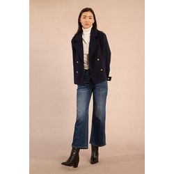 Molly Bracken Double-breasted paletot coat - blue (MARINE)