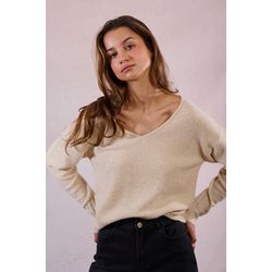 Molly Bracken Sequin knitted jumper - beige (CREME)