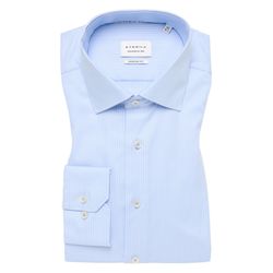 Eterna Modern Fit: Herringbone Shirt - blue (11)