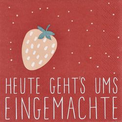 Räder Serviette (33x33cm) - rot (0)