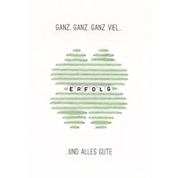 Räder Greeting card - green/white (0)