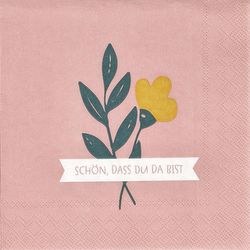 Räder Cocktailserviette (25x25cm) - pink (0)