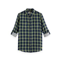 Scotch & Soda Double-face regular fit shirt - blue/green (401)
