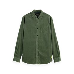 Scotch & Soda Regular-fit corduroy shirt - green (250)