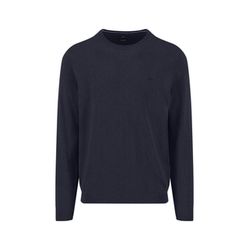 Fynch Hatton Sweater with round neckline - blue (690)
