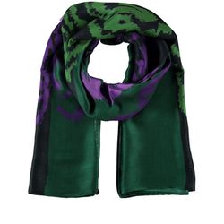 Samoon Scarf - green/purple (08452)