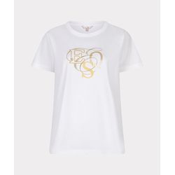 Esqualo T-shirt with curly lettering - white (Off White)