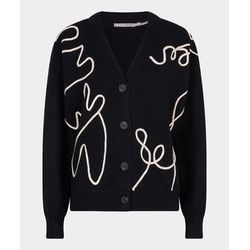 Esqualo Verspielte Strickjacke - schwarz (BLACK)