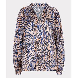 Esqualo Bluse mit Print - blau/orange (PRINT)