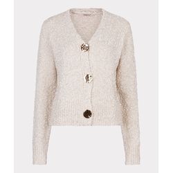 Esqualo Strickjacke mit ausgefallenen Knöpfen - weiß (Off White)