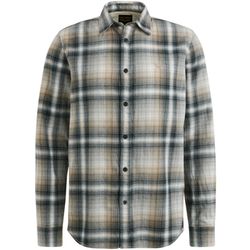 PME Legend Twill shirt with check pattern - blue (Blue)