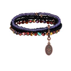Konplott Bracelet - Petit Glamour D´Afrique - black/violet (0040)